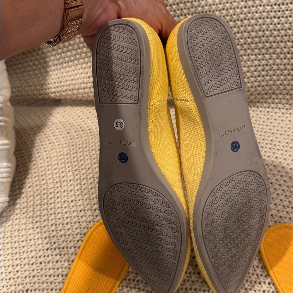 Rothy's Mustard Yellow WOMENS W8/5Pointed Flats - Picture 9 of 11